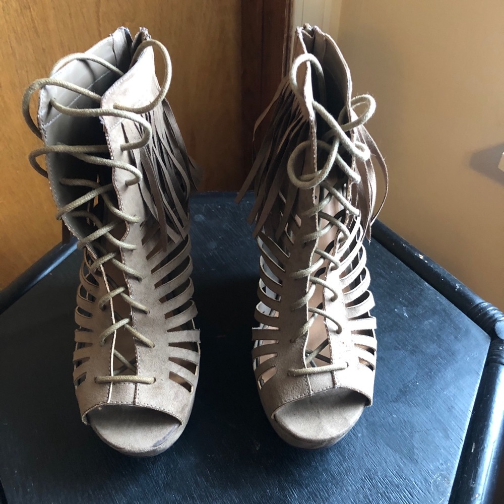 Wedge booties